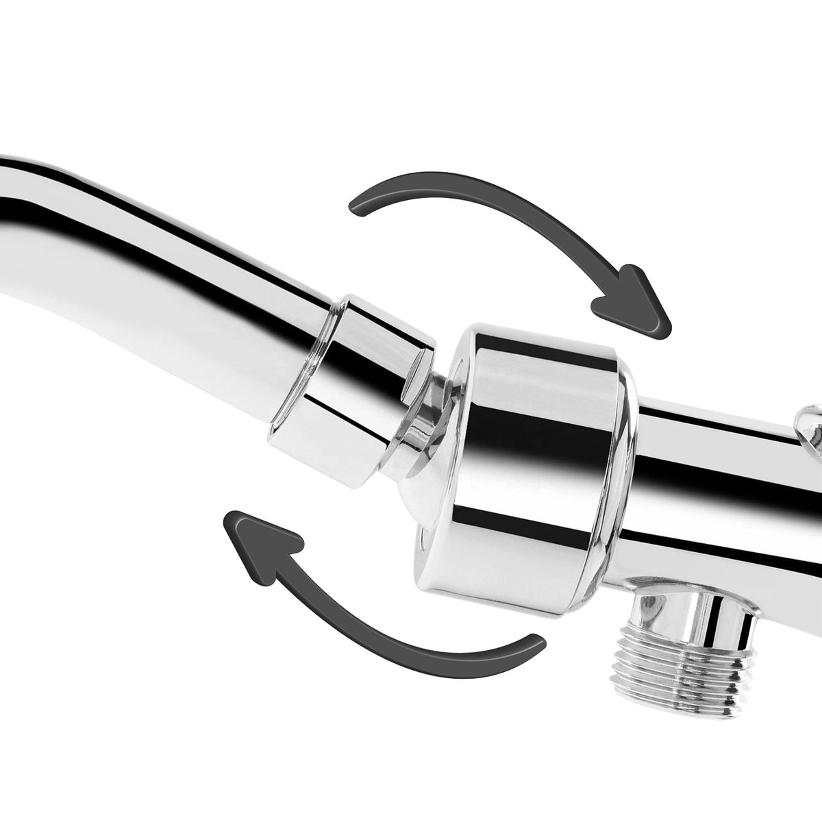 Handheld Shower Conversion Kit — Hose + 360° Bracket