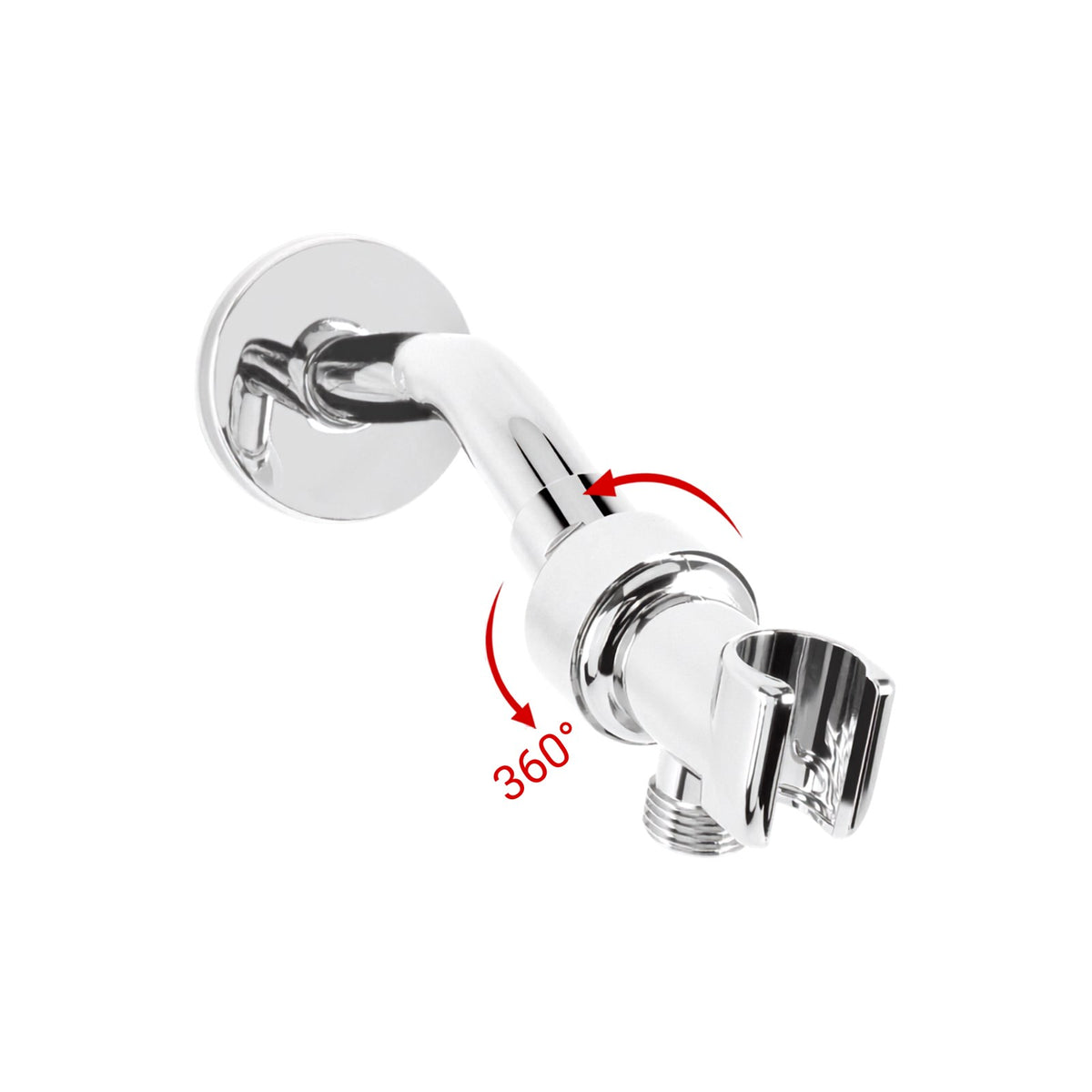 Handheld Shower Conversion Kit — Hose + 360° Bracket